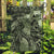 Pacific Beauty Girl Garden Flag Green Polyneisan Tribal Vintage Motif