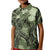Pacific Beauty Girl Kid Polo Shirt Green Polyneisan Tribal Vintage Motif