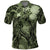 Pacific Beauty Girl Polo Shirt Green Polyneisan Tribal Vintage Motif