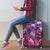 Pacific Beauty Girl Luggage Cover Pink Polyneisan Tribal Vintage Motif