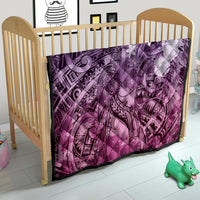 Pacific Beauty Girl Quilt Pink Polyneisan Tribal Vintage Motif