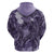 Pacific Beauty Girl Hoodie Violet Polyneisan Tribal Vintage Motif