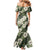 Tongan Kupesi Ngatu Hibiscus Vintage Motif Mermaid Dress