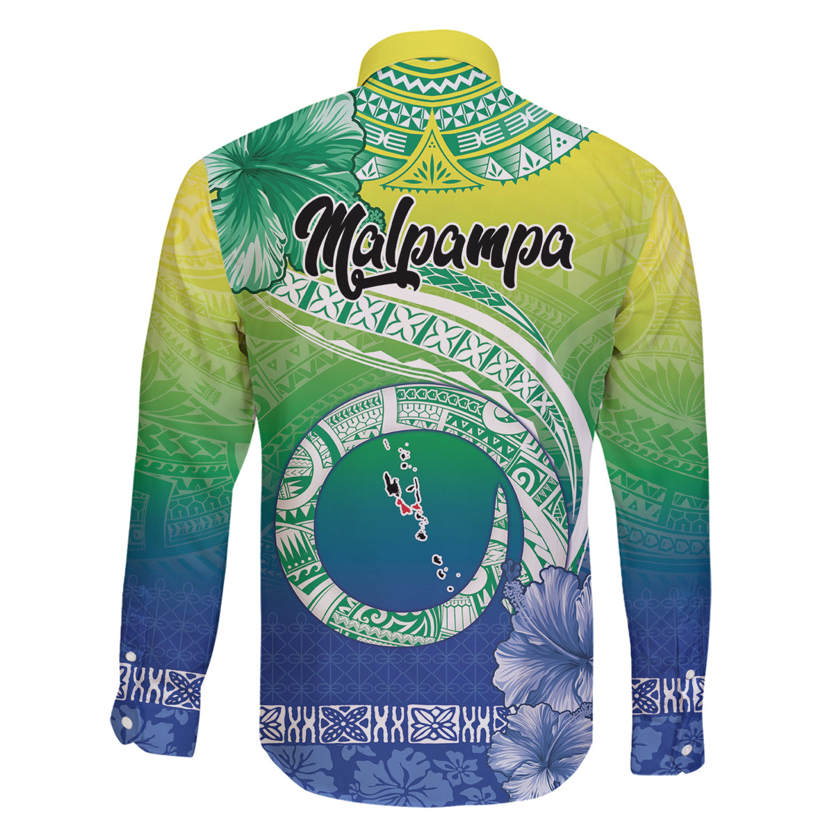 Malpampa Vanuatu Family Matching Puletasi and Hawaiian Shirt Hibiscus Sand Drawing with Pacific Pattern