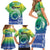 Malpampa Vanuatu Family Matching Short Sleeve Bodycon Dress and Hawaiian Shirt Hibiscus Sand Drawing with Pacific Pattern