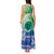 Malpampa Vanuatu Tank Maxi Dress Hibiscus Sand Drawing with Pacific Pattern