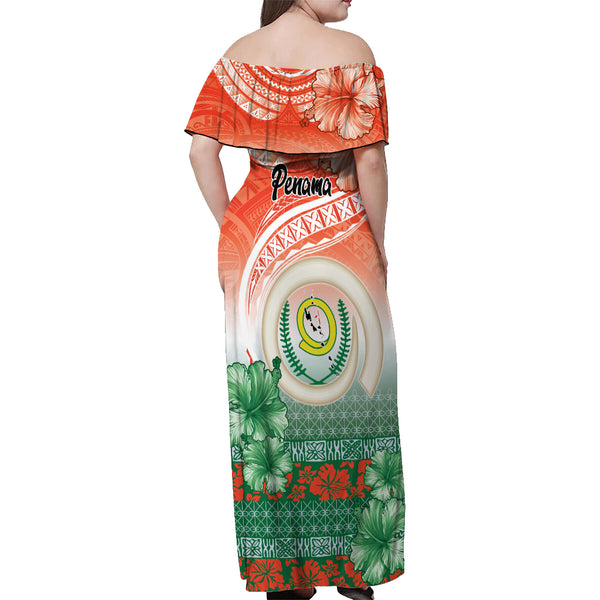 Polynesian Penama Of Vanuatu Off Shoulder Long Dress