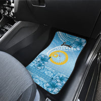 Sanma Vanuatu Car Mats Hibiscus Sand Drawing with Pacific Pattern