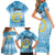 Sanma Vanuatu Family Matching Short Sleeve Bodycon Dress and Hawaiian Shirt Hibiscus Sand Drawing with Pacific Pattern