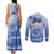 Shefa Vanuatu Couples Matching Tank Maxi Dress and Long Sleeve Button Shirt Hibiscus Sand Drawing with Pacific Pattern