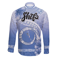 Shefa Vanuatu Family Matching Short Sleeve Bodycon Dress and Hawaiian Shirt Hibiscus Sand Drawing with Pacific Pattern