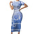 Shefa Vanuatu Family Matching Short Sleeve Bodycon Dress and Hawaiian Shirt Hibiscus Sand Drawing with Pacific Pattern