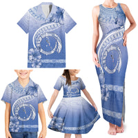 Shefa Vanuatu Family Matching Tank Maxi Dress and Hawaiian Shirt Hibiscus Sand Drawing with Pacific Pattern