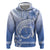 Shefa Vanuatu Hoodie Hibiscus Sand Drawing with Pacific Pattern