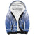 Shefa Vanuatu Sherpa Hoodie Hibiscus Sand Drawing with Pacific Pattern