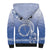 Shefa Vanuatu Sherpa Hoodie Hibiscus Sand Drawing with Pacific Pattern
