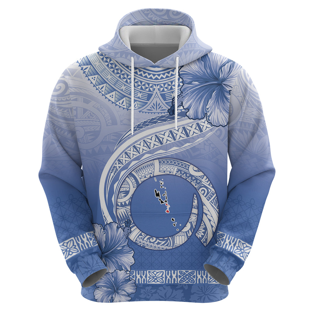 Shefa Vanuatu Zip Hoodie Hibiscus Sand Drawing with Pacific Pattern