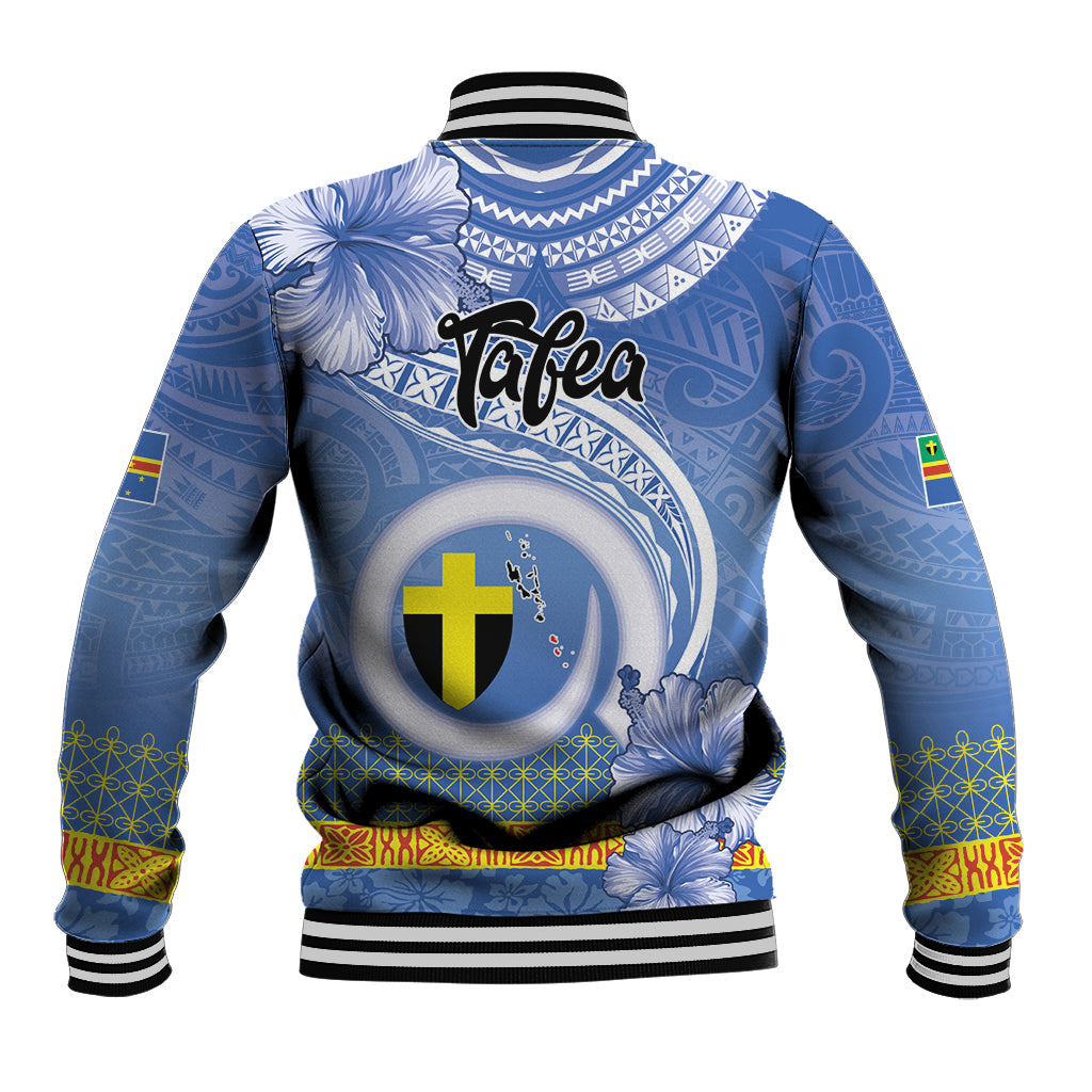 Tafea Vanuatu Baseball Jacket Hibiscus Sand Drawing with Pacific Pattern