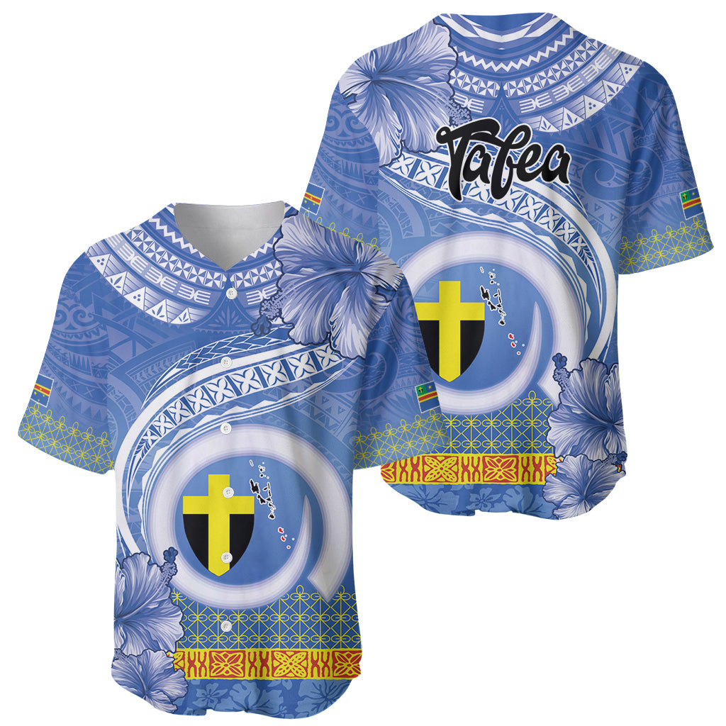 Tafea Vanuatu Baseball Jersey Hibiscus Sand Drawing with Pacific Pattern