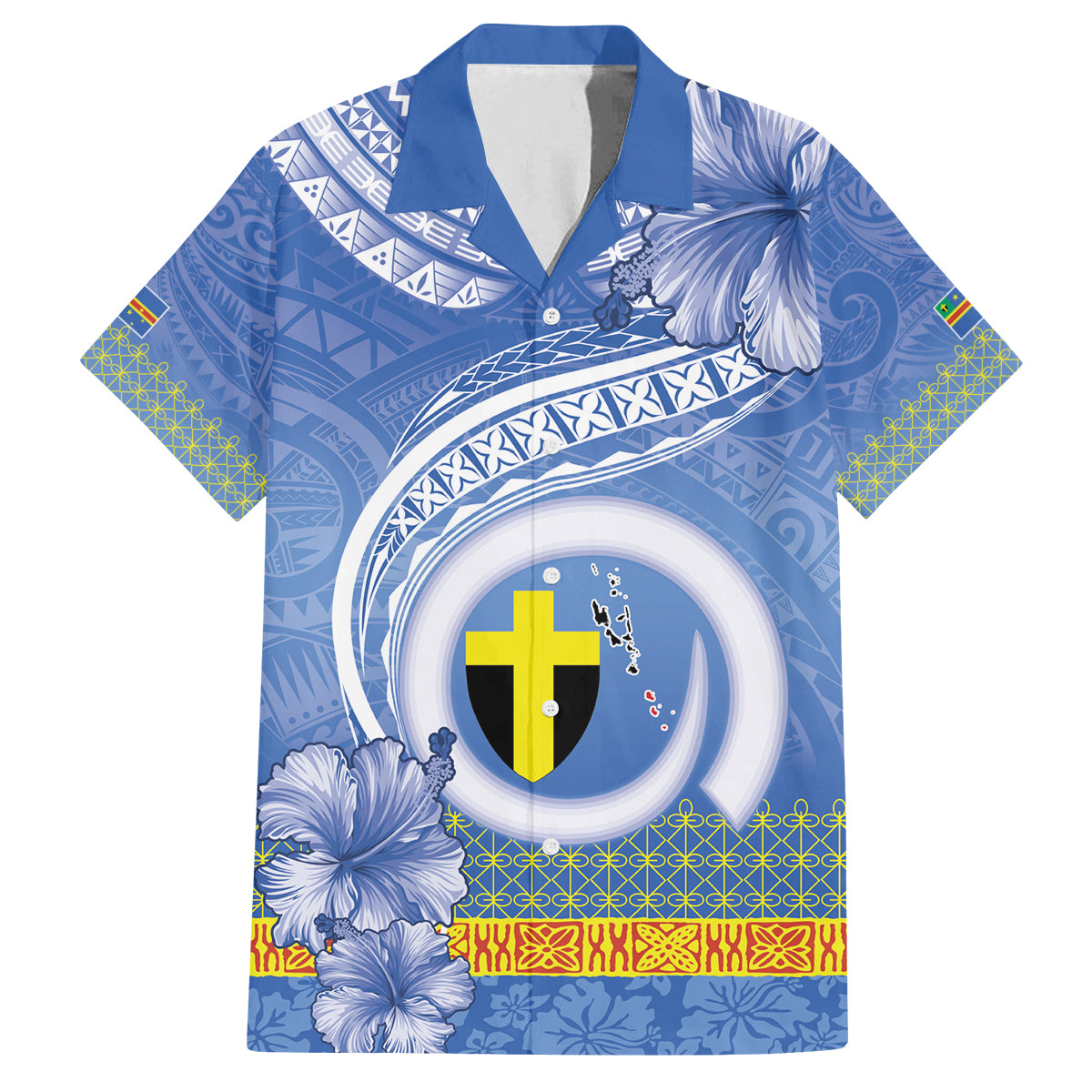 Tafea Vanuatu Family Matching Puletasi and Hawaiian Shirt Hibiscus Sand Drawing with Pacific Pattern