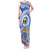 Tafea Vanuatu Tank Maxi Dress Hibiscus Sand Drawing with Pacific Pattern