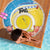 Torba Vanuatu Beach Blanket Hibiscus Sand Drawing with Pacific Pattern
