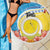 Torba Vanuatu Beach Blanket Hibiscus Sand Drawing with Pacific Pattern