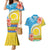 Torba Vanuatu Couples Matching Mermaid Dress and Hawaiian Shirt Hibiscus Sand Drawing with Pacific Pattern