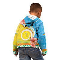 Torba Vanuatu Kid Hoodie Hibiscus Sand Drawing with Pacific Pattern