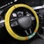 Torba Vanuatu Steering Wheel Cover Hibiscus Sand Drawing with Pacific Pattern