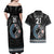Custom Fiji and New Zealand Couples Matching Off Shoulder Maxi Dress and Hawaiian Shirt Maori Fern Mix Tapa Tribal Unique