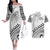 Custom Fiji Rugby Cibi Dance Couples Matching Off The Shoulder Long Sleeve Dress and Hawaiian Shirt Create History World Cup Sevens