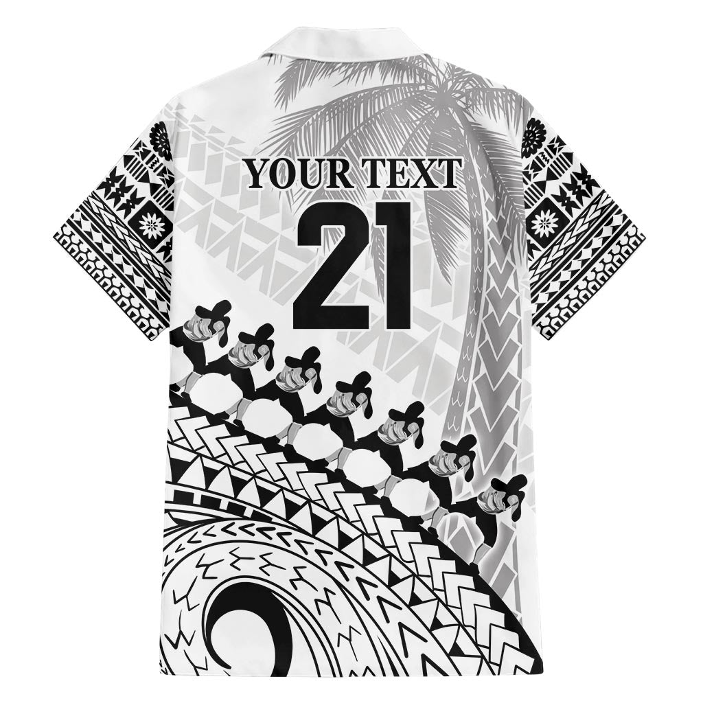 Custom Fiji Rugby Cibi Dance Family Matching Short Sleeve Bodycon Dress and Hawaiian Shirt Create History World Cup Sevens
