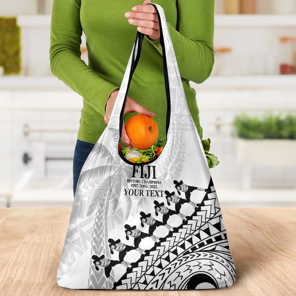 Custom Fiji Rugby Cibi Dance Grocery Bag Create History World Cup Sevens