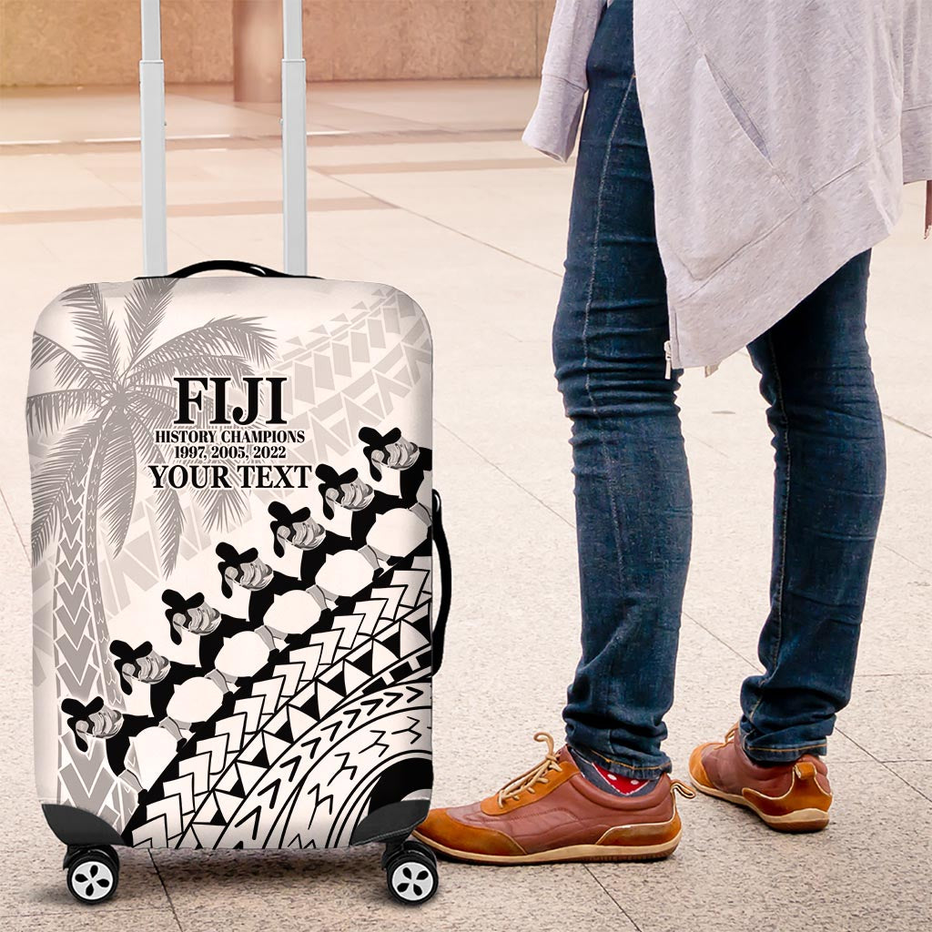 Custom Fiji Rugby Cibi Dance Luggage Cover Create History World Cup Sevens
