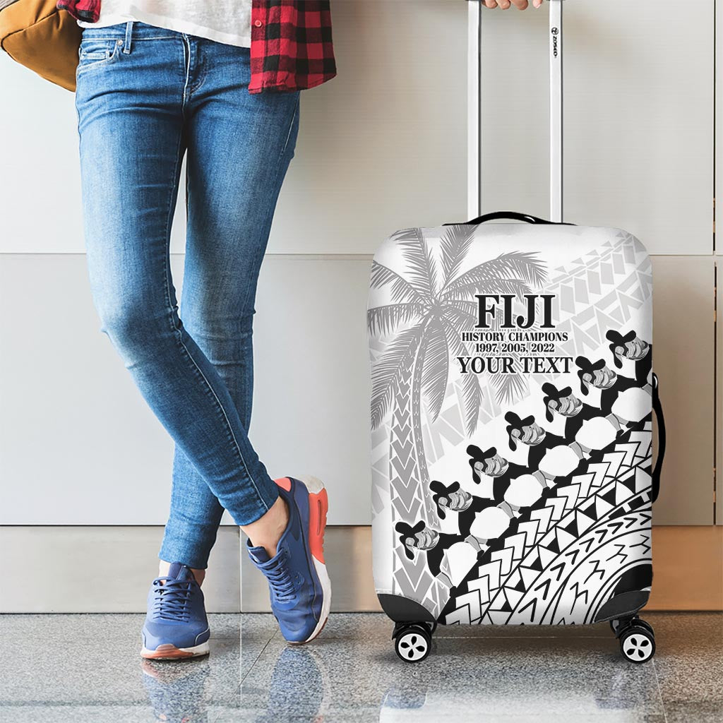 Custom Fiji Rugby Cibi Dance Luggage Cover Create History World Cup Sevens