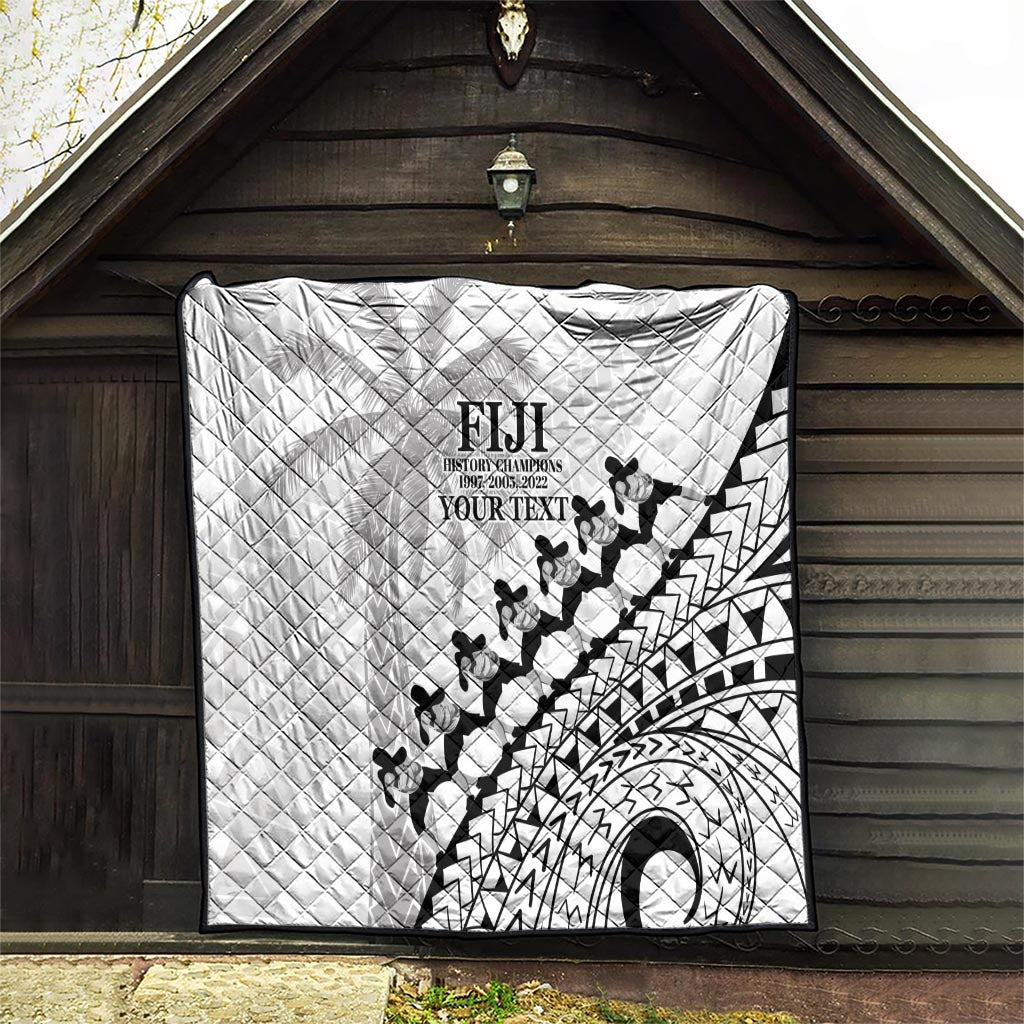 Custom Fiji Rugby Cibi Dance Quilt Create History World Cup Sevens