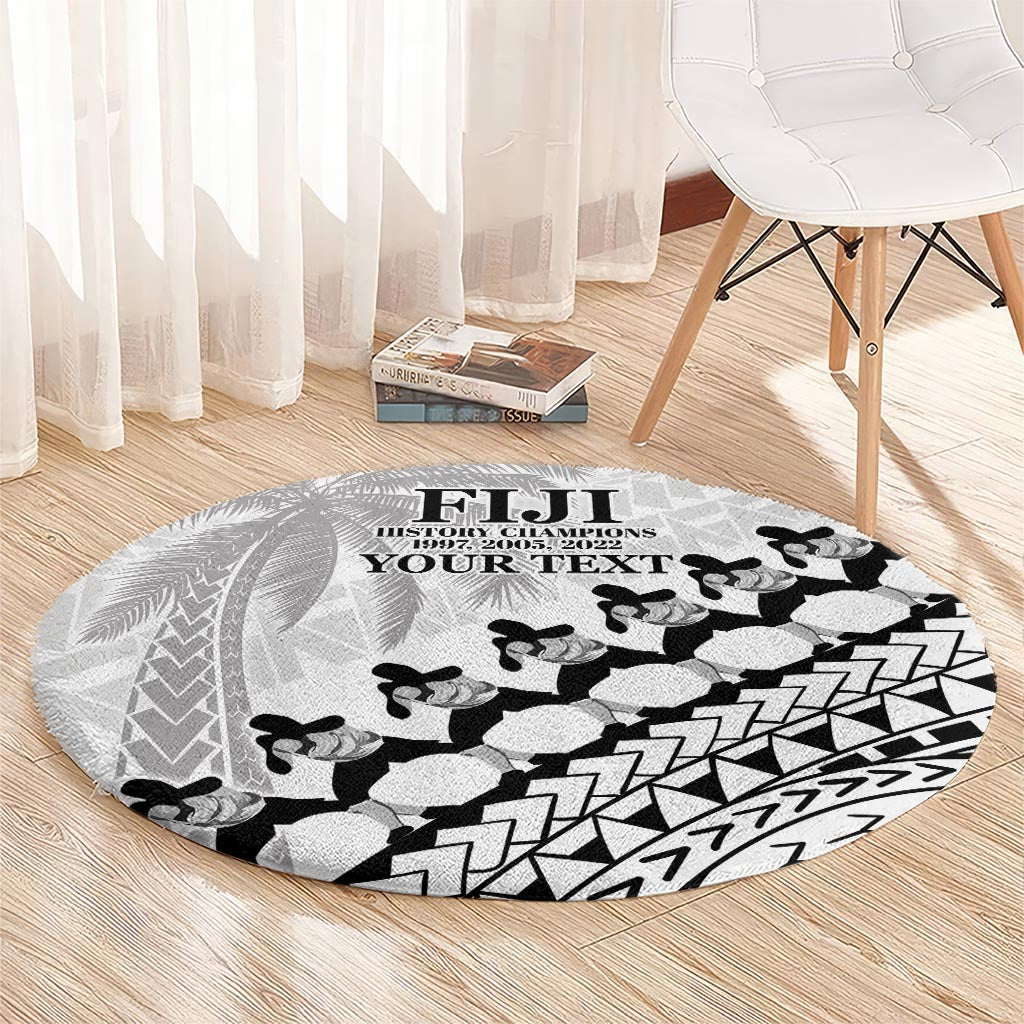 Custom Fiji Rugby Cibi Dance Round Carpet Create History World Cup Sevens