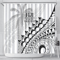 Custom Fiji Rugby Cibi Dance Shower Curtain Create History World Cup Sevens