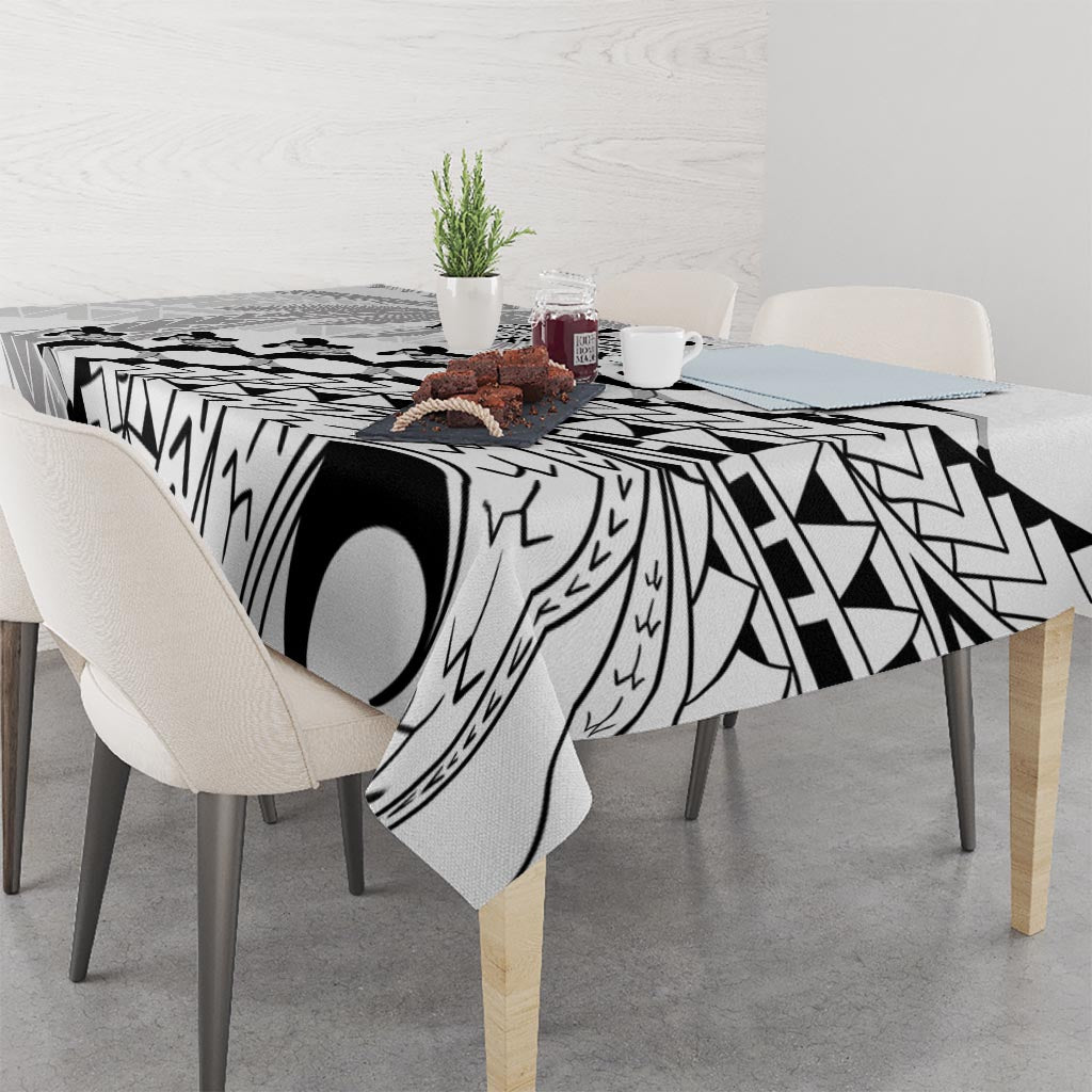 Custom Fiji Rugby Cibi Dance Tablecloth Create History World Cup Sevens