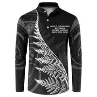 New Zealand Black Fern 7s Button Sweatshirt History World Cup Sevens