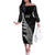 New Zealand Black Fern 7s Family Matching Off The Shoulder Long Sleeve Dress and Hawaiian Shirt History World Cup Sevens