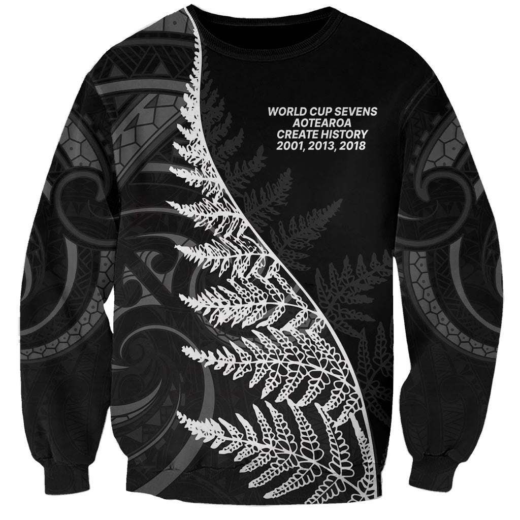 New Zealand Black Fern 7s Sweatshirt History World Cup Sevens