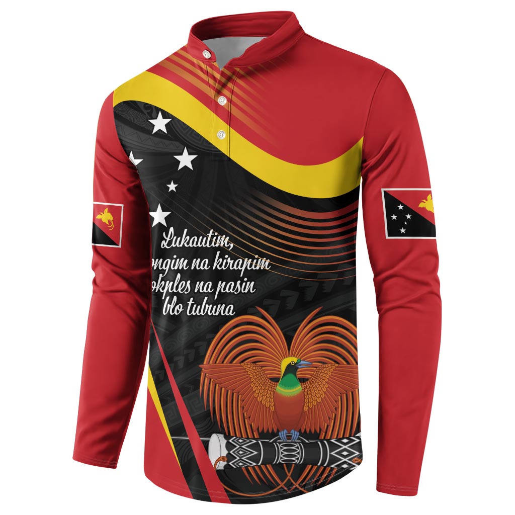 Personalised Papua Niugini Tok Pisin Wik Button Sweatshirt