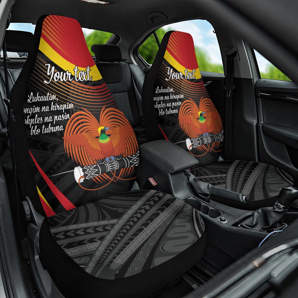 Personalised Papua Niugini Tok Pisin Wik Car Seat Cover