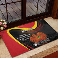 Personalised Papua Niugini Tok Pisin Wik Rubber Doormat