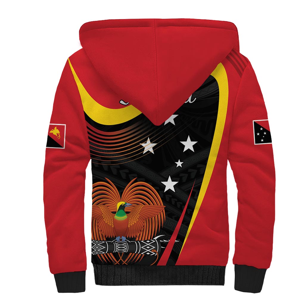 Personalised Papua Niugini Tok Pisin Wik Sherpa Hoodie