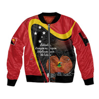 Personalised Papua Niugini Tok Pisin Wik Sleeve Zip Bomber Jacket