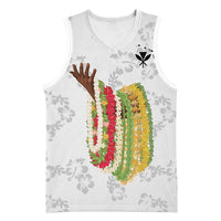 Hawaii Lei Kamehameha Basketball Jersey Ke'oke'o Seamless Pattern Hibiscus Flower