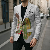 Hawaii Lei Kamehameha Blazer Ke'oke'o Seamless Pattern Hibiscus Flower